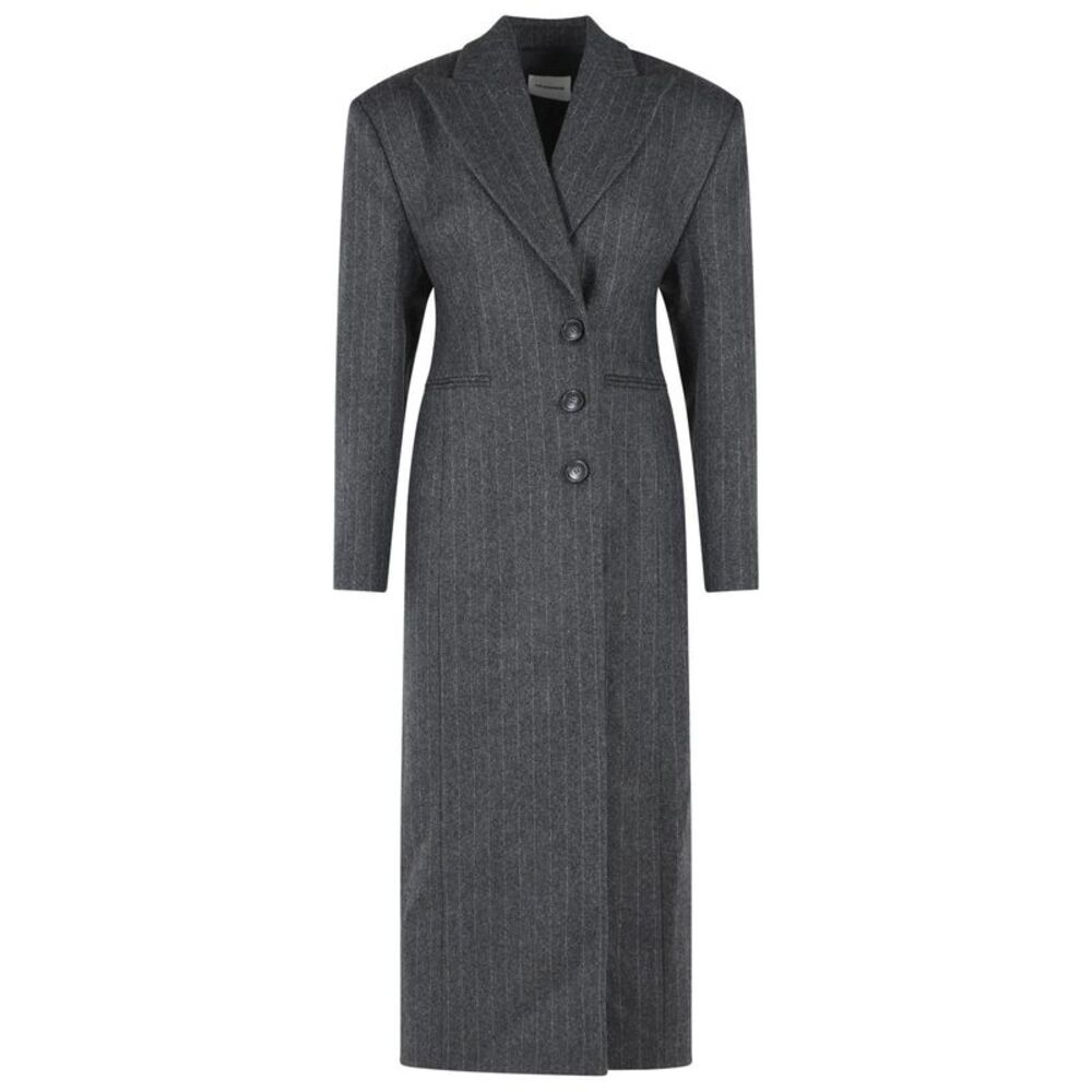 The Andamane 'Ottavia' Melange Grey Wool Blend Coat Women Women